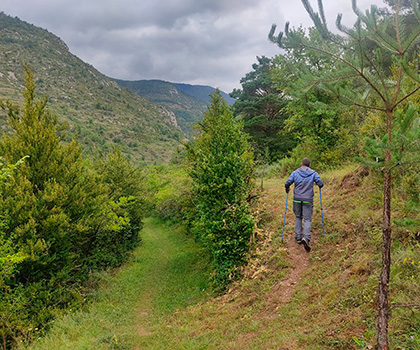 The old trail from Tuixent to Josa del Cadí